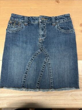 Roxy Denim Mini Skirt in Medium Blue size 16 for youth
